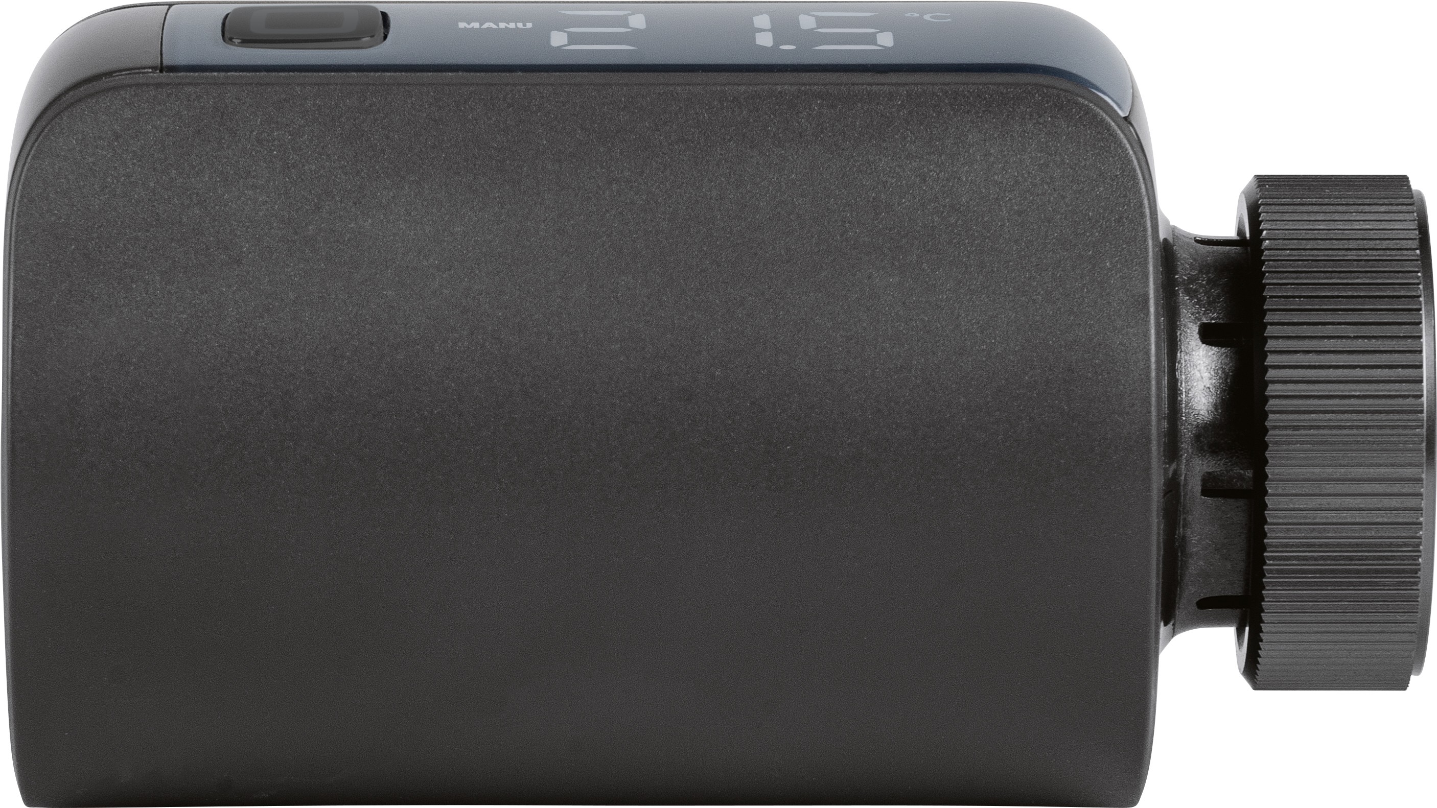 619543-4_HmIP-Heizkoerperthermostat-Evo-Anthrazit_Seite jpg - Produktbild Ansicht rechts 619543-4_HmIP-Heizkoerperthermostat-Evo-Anthrazit_Seite jpg - Produktbild Ansicht rechts